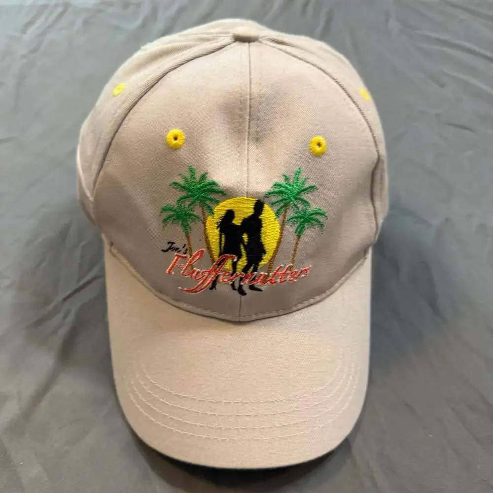 Jon's Fluffernutters Embroidered Palm Tree and Sunset Zip Pocket Hat